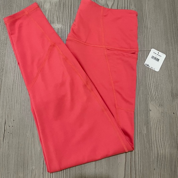 NWT Free People-  Plie All Day High Waist leggings in poppy- size M - Picture 5 of 9